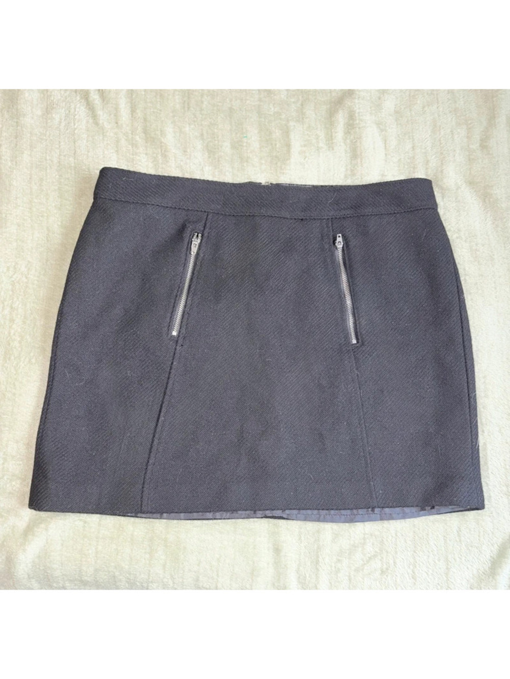 Gap Black Zippered Academia Chic Fall Skirt